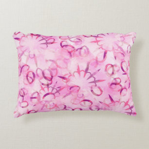 Abstract pattern ethnic design. Watercolor backgro Decorative Cushion
