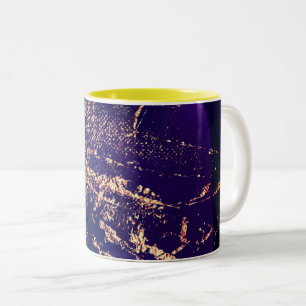 abstract pattern galaxy Two-Tone Coffee Mug