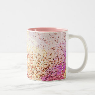 abstract pattern galaxy Two-Tone Coffee Mug