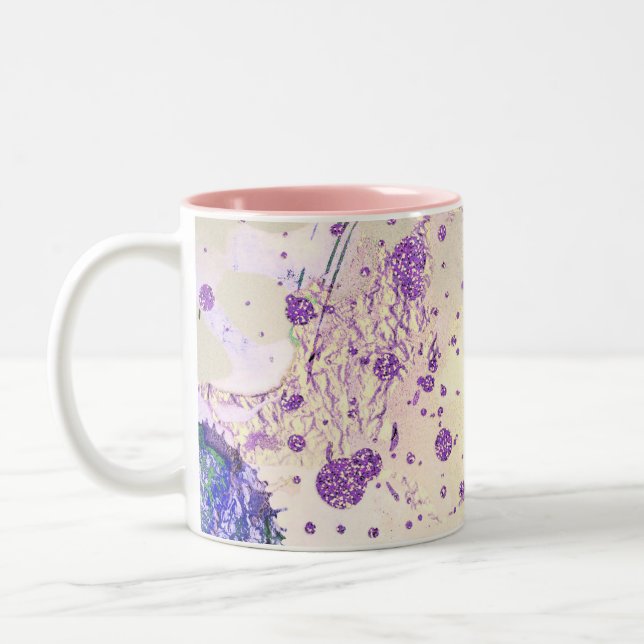 abstract pattern galaxy Two-Tone Coffee Mug (Left)