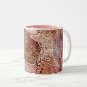 abstract pattern galaxy Two-Tone Coffee Mug