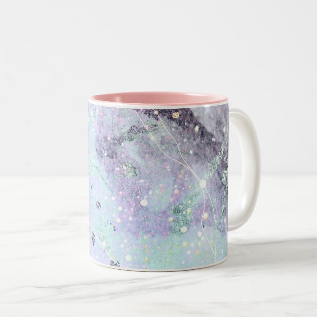 abstract pattern galaxy Two-Tone Coffee Mug (Front Right)