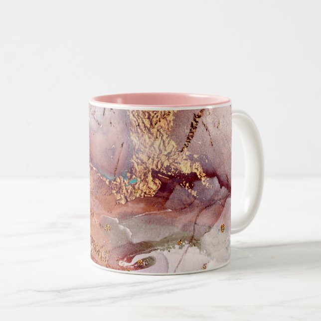 abstract pattern galaxy Two-Tone Coffee Mug (Front Right)