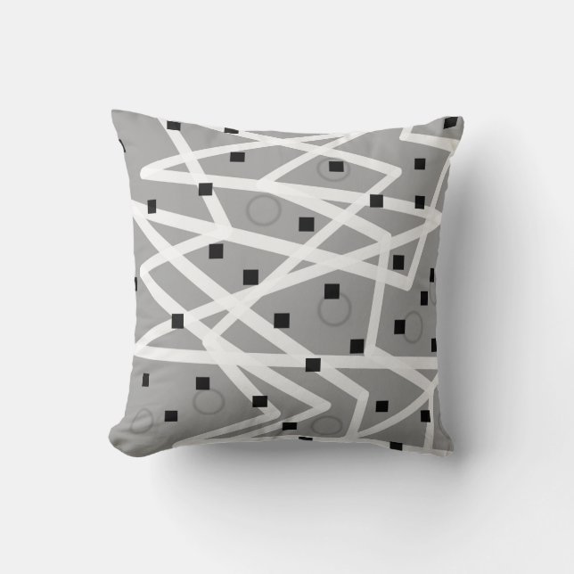 abstract pattern geometric modern design pillow (Front)