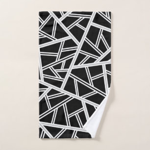 Abstract pattern - gray hand towel