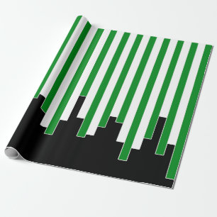 Abstract pattern - green wrapping paper
