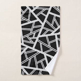 Abstract pattern - grey hand towel