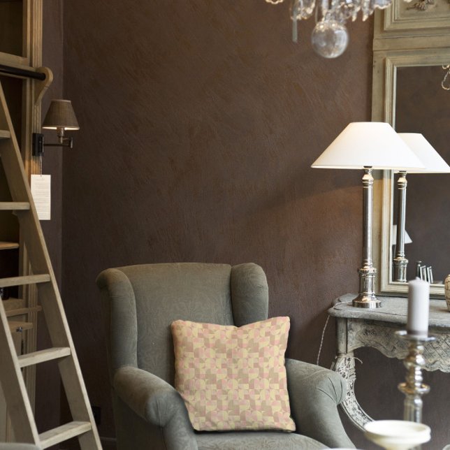 Abstract pattern grey pink beige throw pillow (Creator Uploaded)