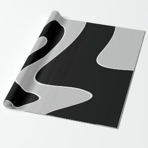 Abstract pattern - grey wrapping paper