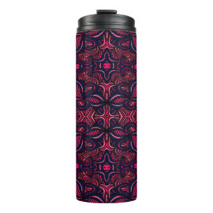 Abstract pattern, hand-drawn, seamless design. thermal tumbler