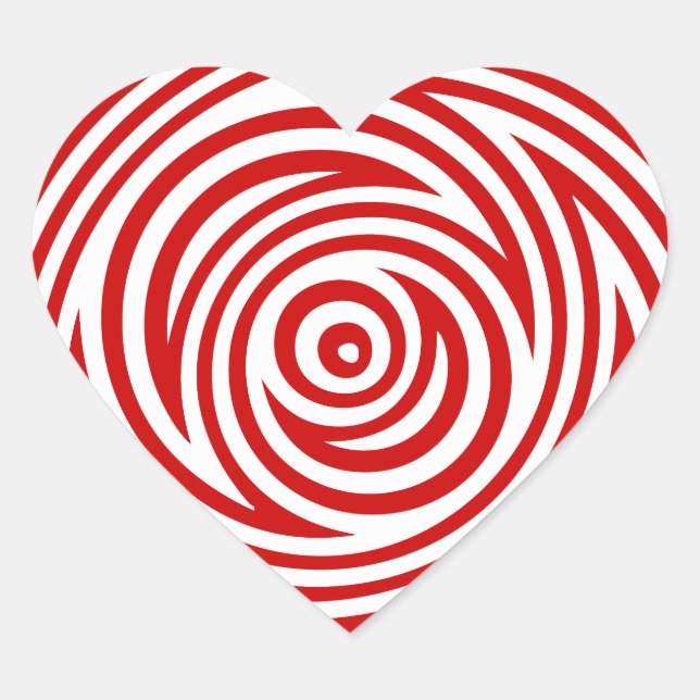 Abstract Pattern Heart Sticker (Front)