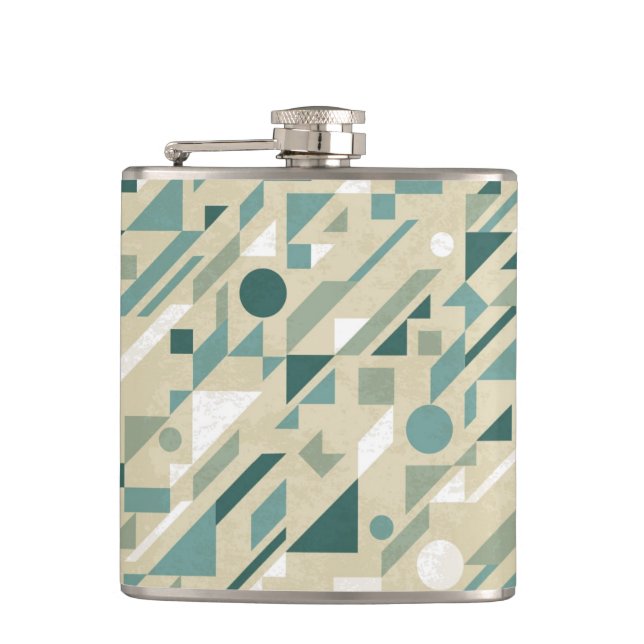 Abstract pattern hip flask (Front)