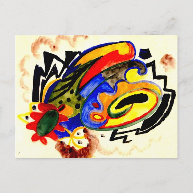 Abstract Pattern I by August Macke Postcard (Front)