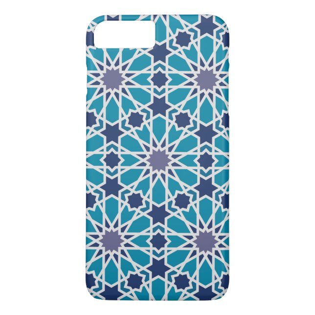 Abstract Pattern In Blue And Grey Case-Mate iPhone Case (Back)
