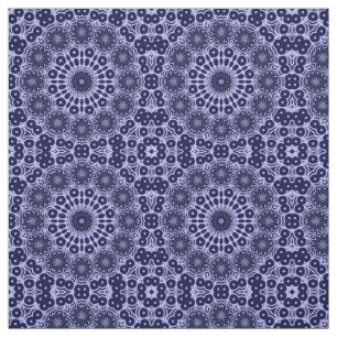 Abstract pattern in Blue and White - Fabric