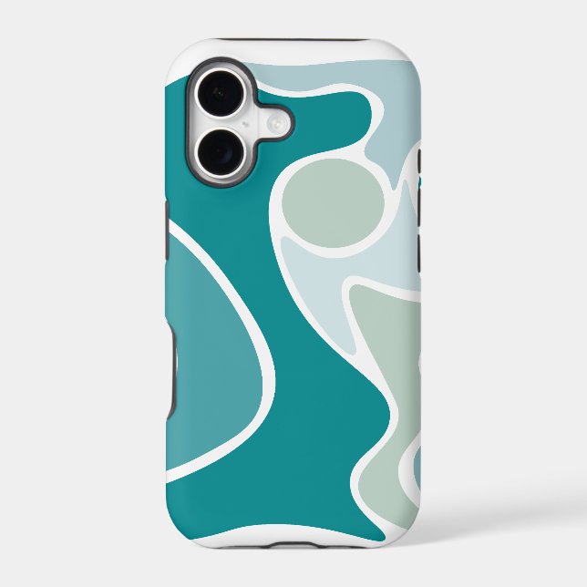 Abstract pattern in blue shades (Back)