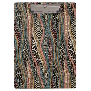 Abstract pattern in ethnic style clipboard