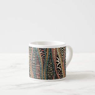 Abstract pattern in ethnic style espresso cup