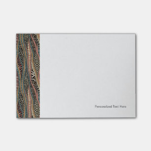 Abstract pattern in ethnic style post-it notes
