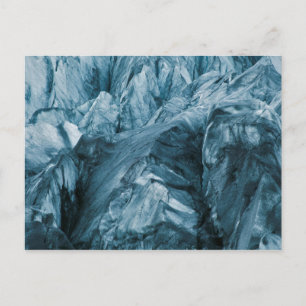 Abstract Pattern in Glacier   Iceland Postcard