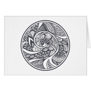 Abstract Pattern In Zen-Doodle Style