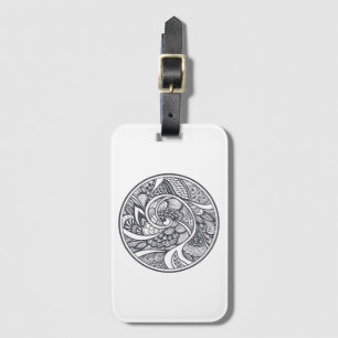 Abstract Pattern In Zen-Doodle Style Luggage Tag