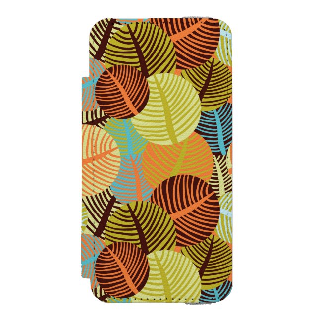 Abstract pattern incipio iPhone wallet case (Folio Front)