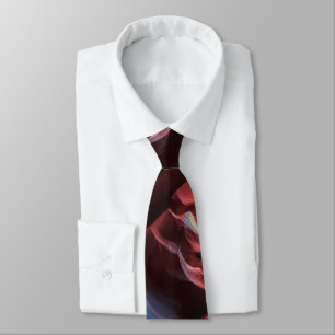 Abstract pattern inspired by Antelope Canyon Tie