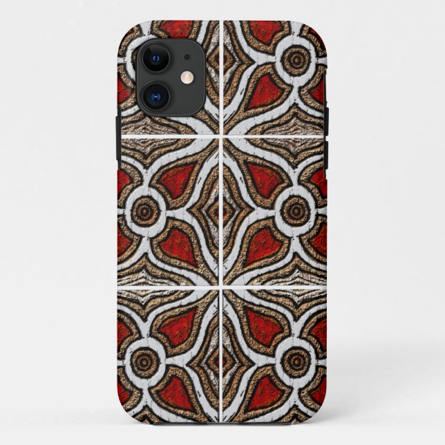 Abstract Pattern Inspired by Portuguese Azulejos Case-Mate iPhone Case (Back)