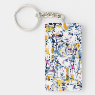 Abstract pattern key ring