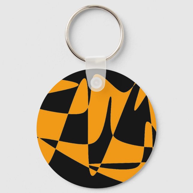Abstract Pattern Keychain (Front)