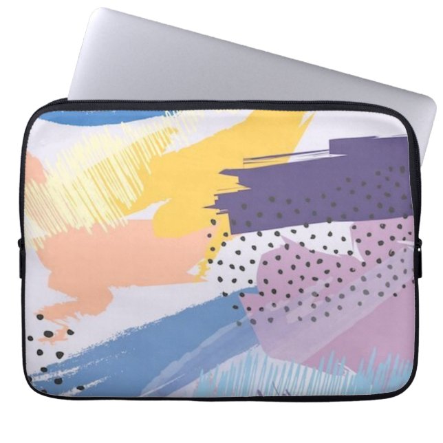 Abstract pattern laptop sleeve (Front)