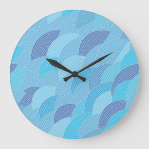 Abstract pattern large clock