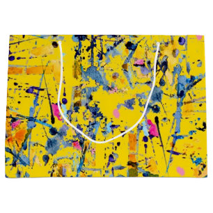 Abstract pattern large gift bag