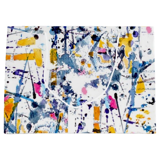 Abstract pattern large gift bag (Front)