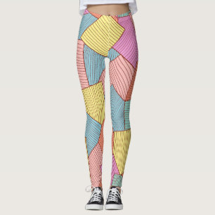 Abstract pattern leggings