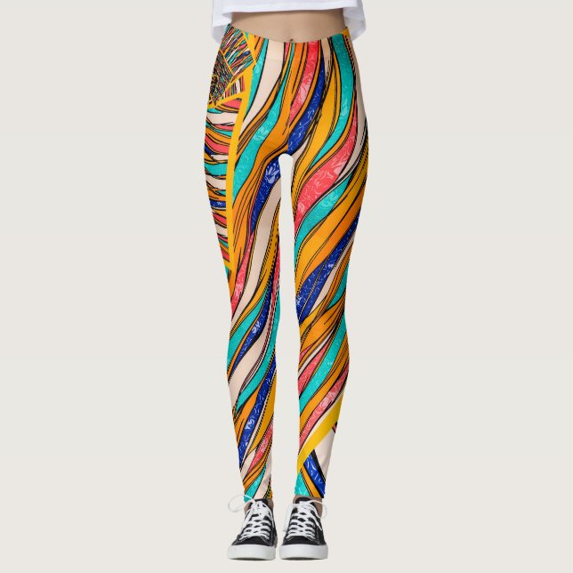 Abstract pattern leggings (Front)