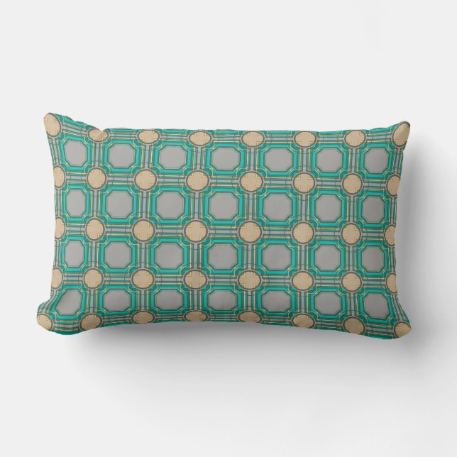 abstract pattern lumbar cushion (Front)
