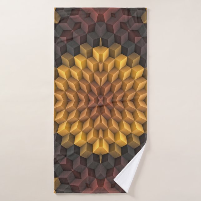 Abstract pattern manipulationabstract,art,artistic bath towel (Bath Towel)