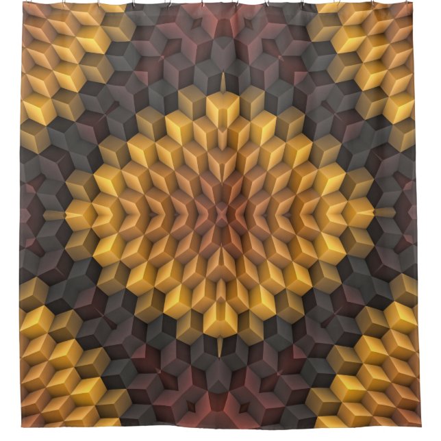 Abstract pattern manipulationabstract,art,artistic shower curtain (Front)