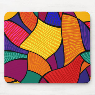 Abstract pattern mouse pad