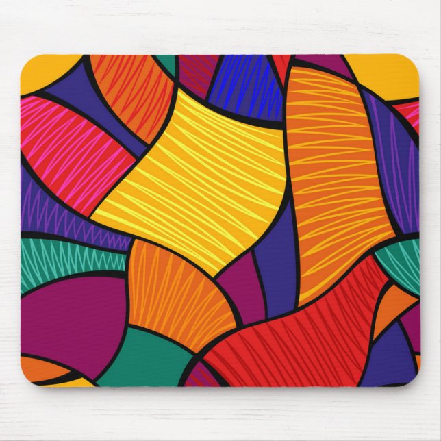 Abstract pattern mouse pad (Front)