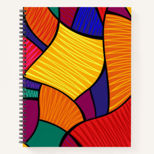 Abstract pattern notebook