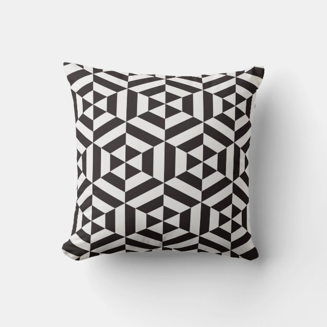 Abstract pattern of geometric hexagon seamless pat cushion (Front)