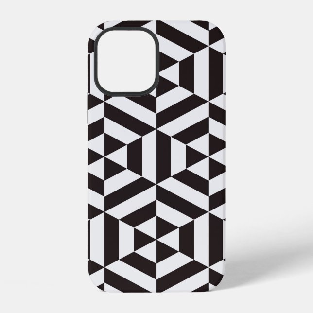 Abstract pattern of geometric hexagon seamless pat iPhone case (Back)