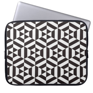 Abstract pattern of geometric hexagon seamless pat laptop sleeve