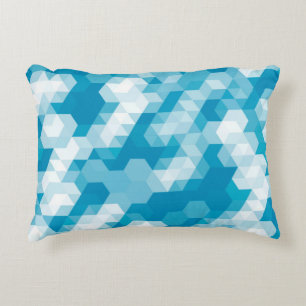 Abstract pattern of geometric shapes backgroundabs decorative cushion