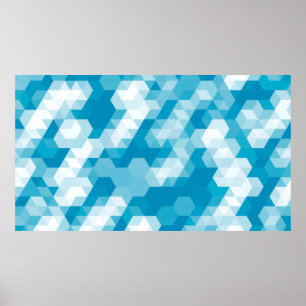Abstract pattern of geometric shapes backgroundabs poster
