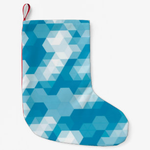 Abstract pattern of geometric shapes backgroundabs small christmas stocking