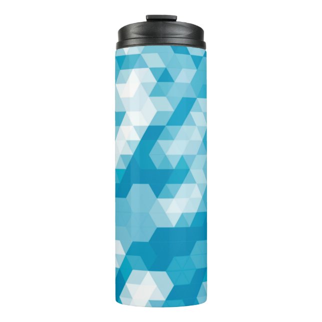 Abstract pattern of geometric shapes backgroundabs thermal tumbler (Front)